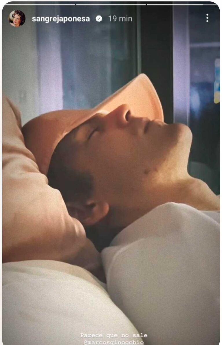 La foto de Marcos Ginocchio que publicó la China Suárez (Foto: @Instagram)