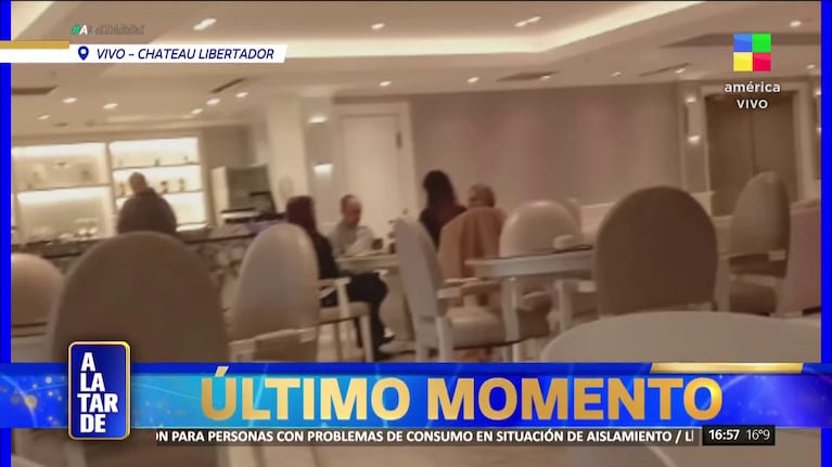La foto de Mauro Icardi en el Chateau Libertador, en medio del escándalo con Wanda Nara por sus hijas. Foto: Captura (América)