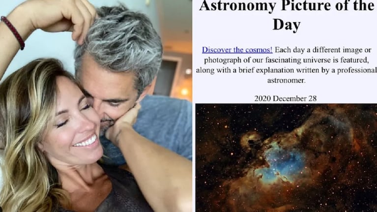 La foto de Nicolás Paladini que recibió un reconocimiento a nivel internacional por parte de la NASA, que lo destacó con la "foto del día". Rocío Guirao Díaz lo apoya en todos sus proyectos.