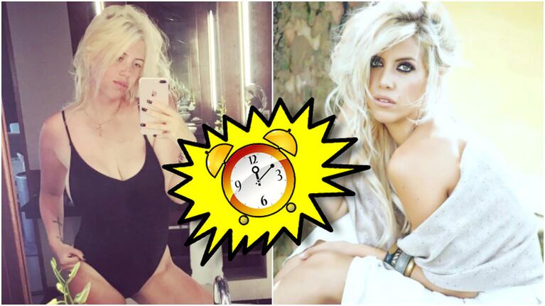 La foto de Wanda Nara sin una gota de maquillaje (Fotos: Instagram)