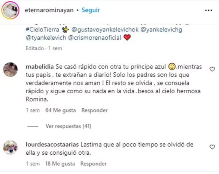 La foto del casamiento de Romina Yan que desató un tremendo escándalo en las redes