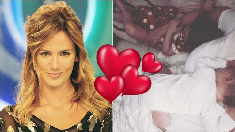 La foto del colecho extra large de Paula Chaves. Foto: Instagram/ Web