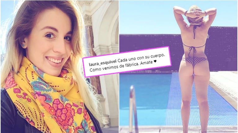 La foto en bikini de Laura Esquivel con una profunda reflexión (Fotos: Instagram)