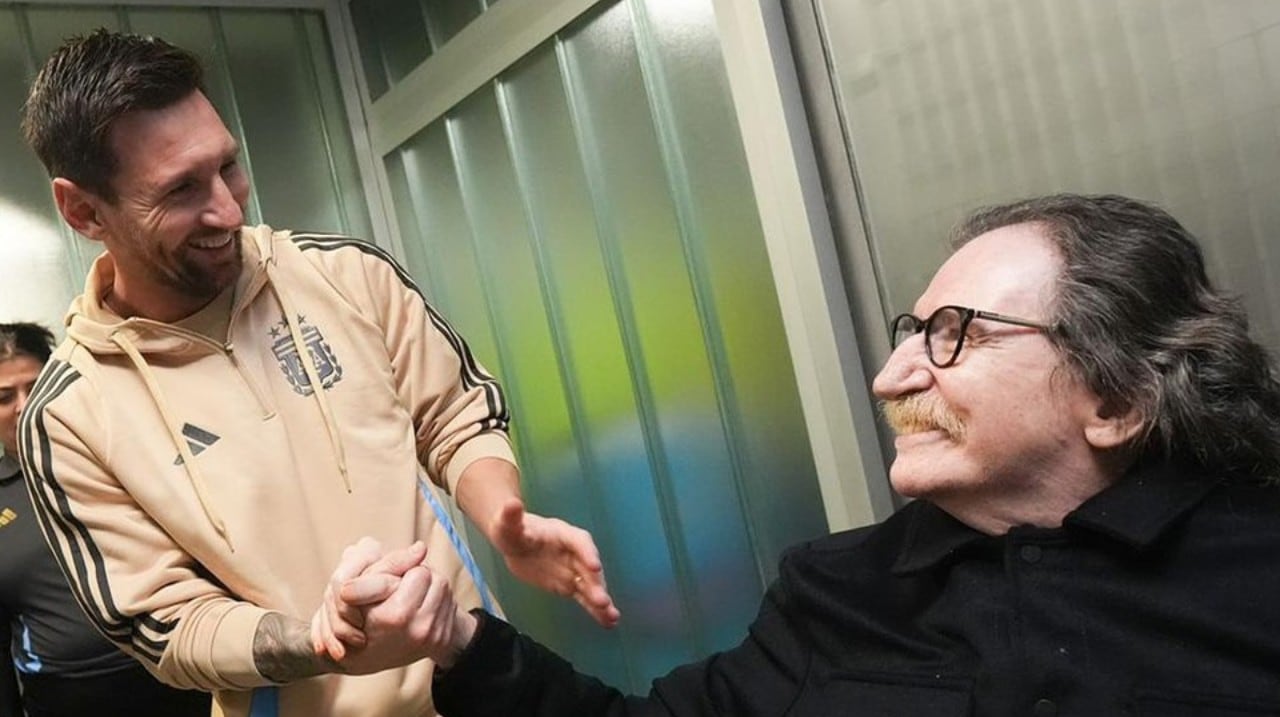 La foto histórica de Lionel Messi y Charly García. Crédito: Instagram