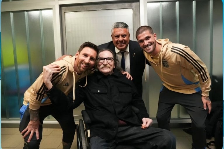 La foto histórica de Lionel Messi y Charly García. Crédito: Instagram