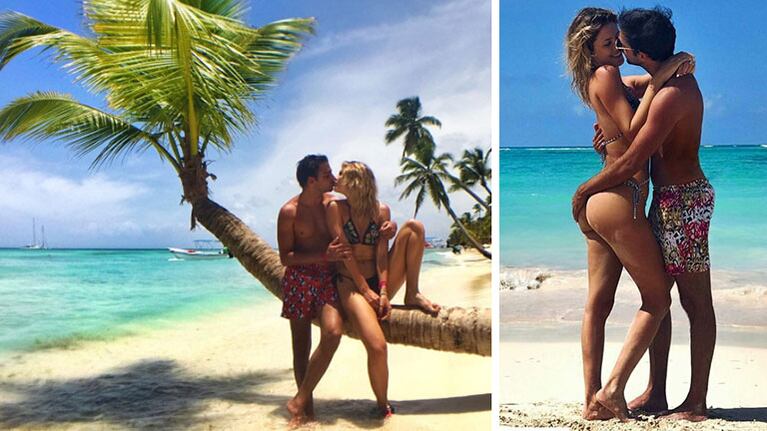 La foto hot ¡con manito indiscreta! de Grego Rossello y Stephanie Demner