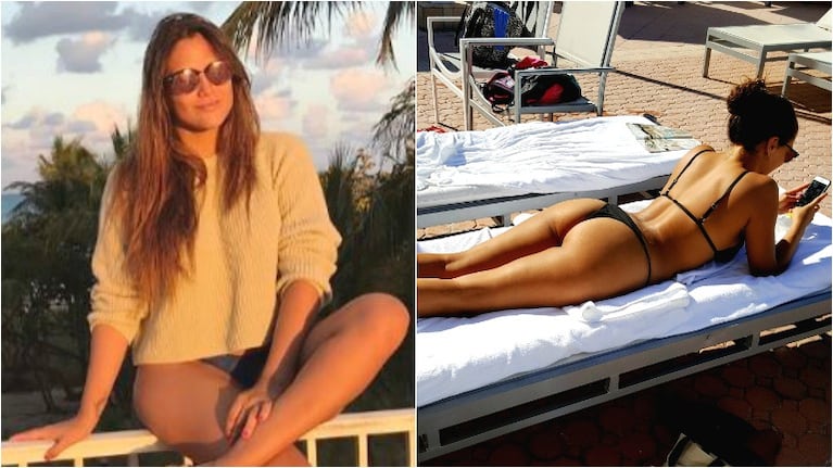 La foto hot de Barbie Vélez en Miami tomando sol en micro bikini. Foto: Twitter/ Instagram