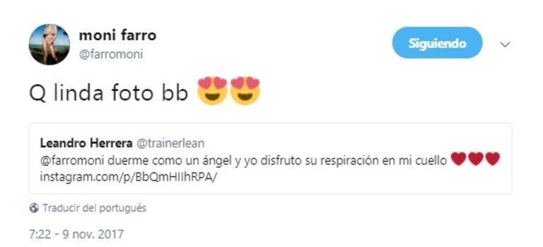 La foto hot de Mónica Farro durmiendo con su novio