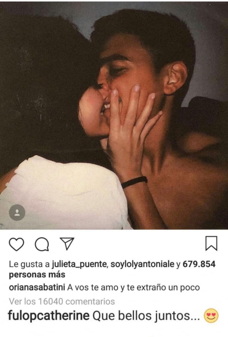 La foto hot de Oriana Sabatini y el mensaje que dejó su mamá en otro posteo de su hija, a los besos con Paulo Dybala