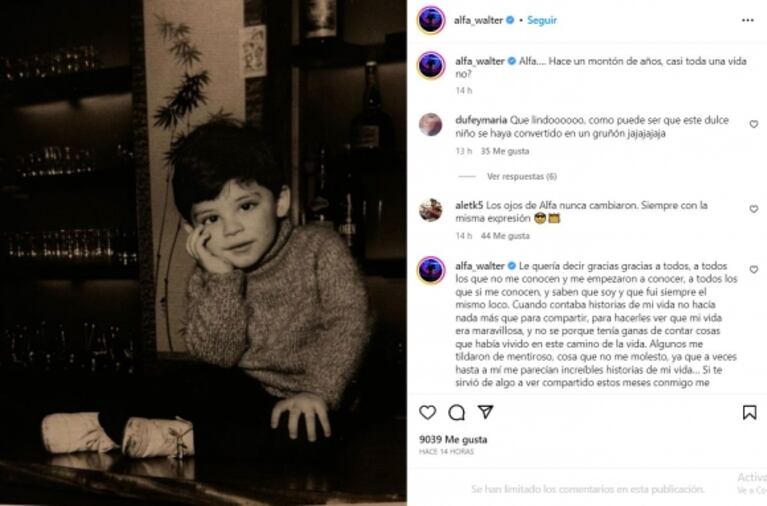 La foto inédita de Alfa de Gran Hermano 2022 a sus 7 años: "Mi primer vehículo"