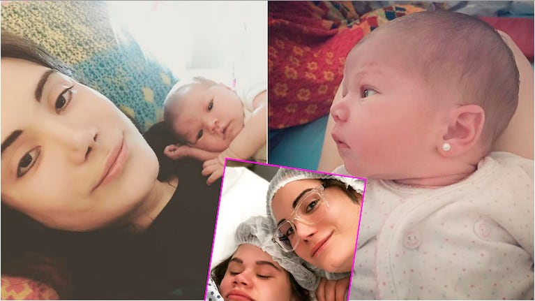 La foto más tierna de Juana, la hija de Felipe Pettinato y Sofía Colasante, a una semana de su nacimiento (Fotos: Instagram)