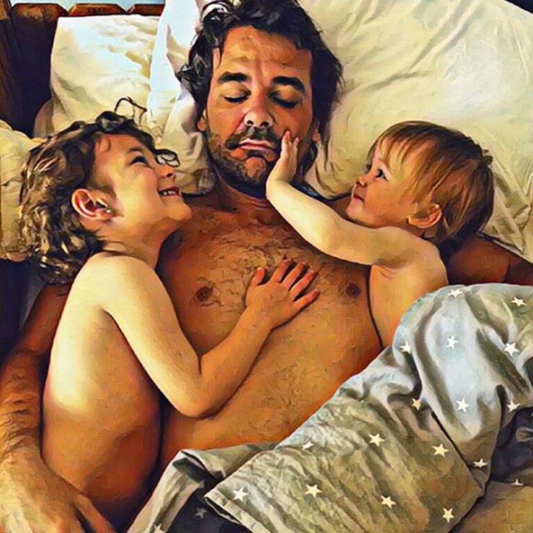 La foto más tierna de Pedro Alfonso con Olivia y Baltazar, sus hijos: "Cierro los ojos, no imagino algo mejor"