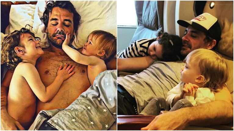 La foto más tierna de Pedro Alfonso con Olivia y Baltazar, sus hijos: Cierro los ojos, no imagino algo mejor