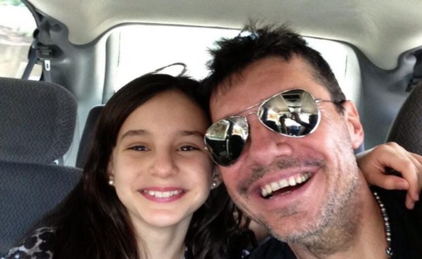 La foto más tierna de Tinelli junto a su hija, Juana (Foto: Twitter).