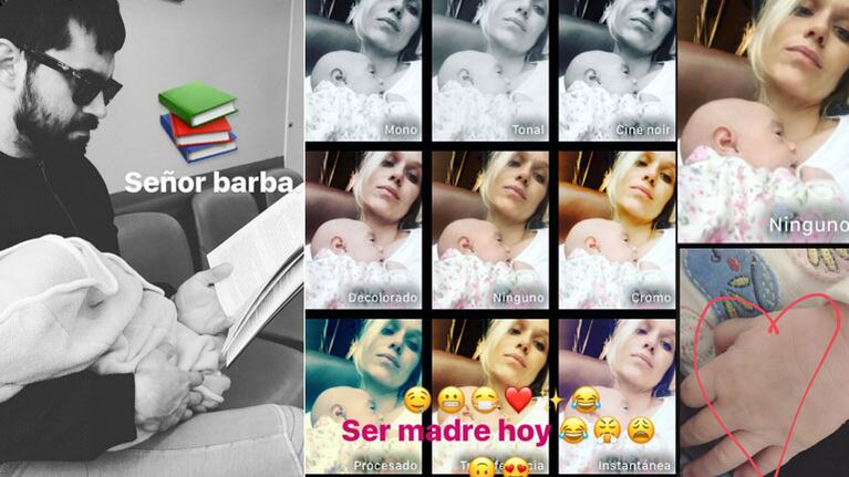 La foto multicolor de Brenda Gandini junto a su hija Alfonsina