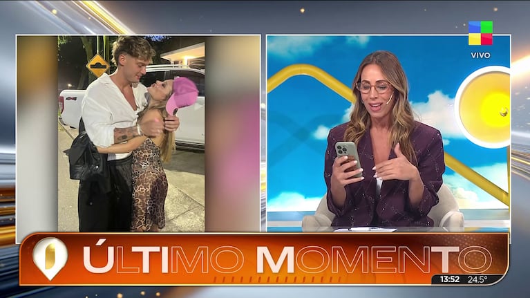 La foto que delataría la química entre Ian Lucas y Evangelina Anderson.