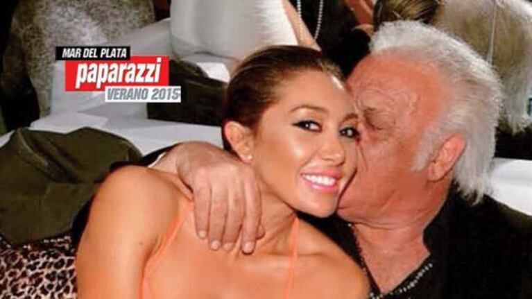 La foto que disparó los rumores de romance entre Johanna Villafañe y el Coco Basile. (Foto: revista Paparazzi)