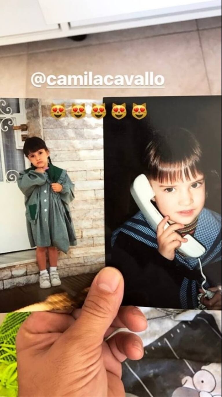 La foto retro de Camila Cavallo que publicó Mariano Martínez y el festejo por los 8 meses de relación