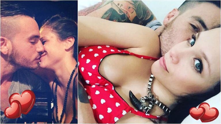 La foto romántica de Barbie Vélez y Fede Bal desde la cama (Fotos: Web y Twitter)