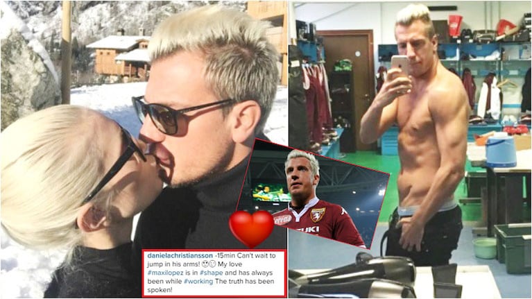 La foto sensual de Maxi López que publicó su novia en Instagram (Fotos: Instagram)