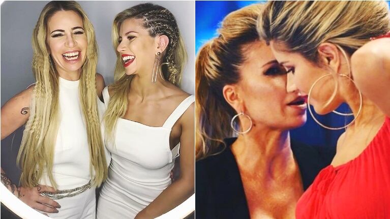 La foto sexy de Laurita Fernández con Flor Peña (Fotos: Instagram y Captura de Instagram Stories)