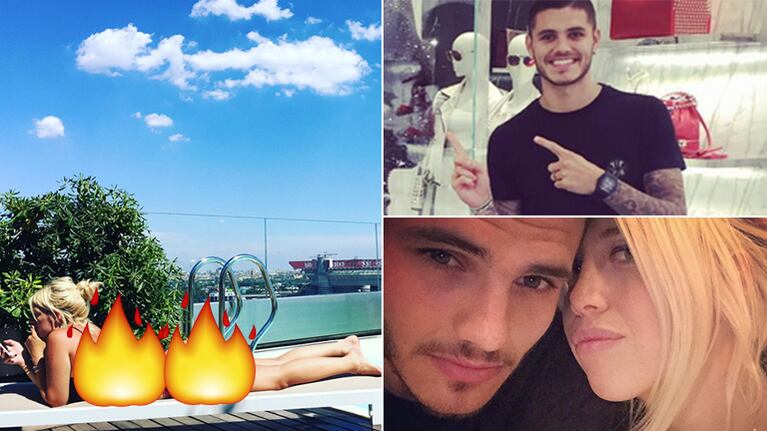 La foto sexy de Wanda que Icardi compartió en Twitter.