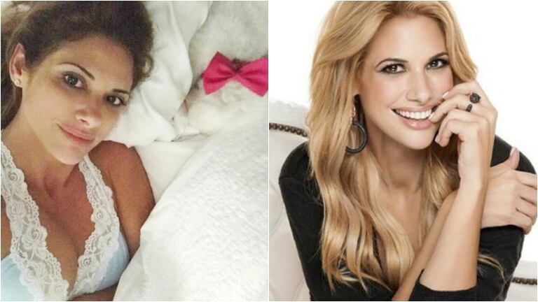 La foto sexy y al natural de Alessandra Rampolla al despertarse: cero maquillaje y escotazo. Foto: Instagram