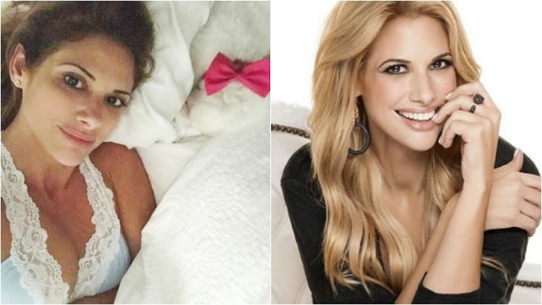La foto sexy y al natural de Alessandra Rampolla al despertarse: cero maquillaje y escotazo. Foto: Instagram
