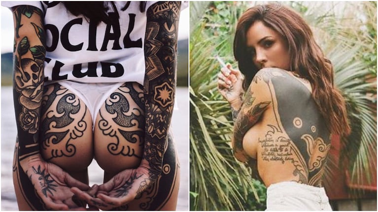 La foto súper hot de Cande Tinelli y un primerísimo plano de su cola tatuada: Sorry not sorry 