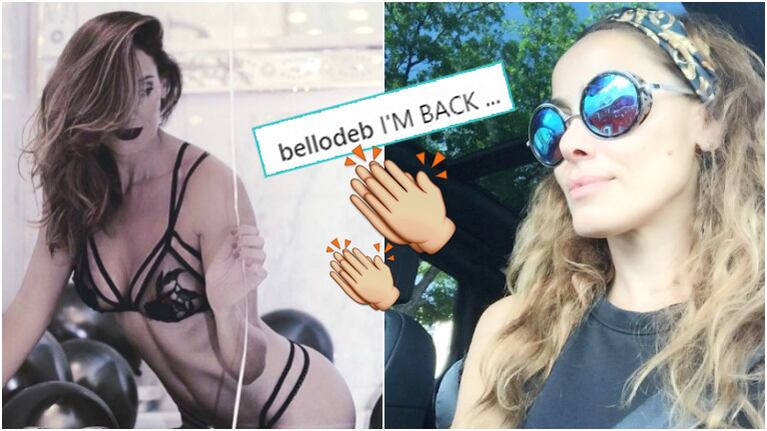 La foto súper hot de Débora Bello en su regreso al trabajo (Fotos: Instagram)