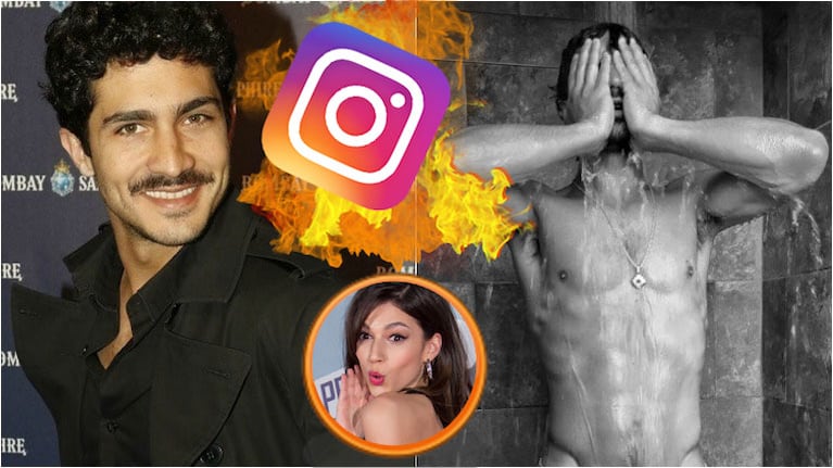 La foto súper hot del Chino Darín desnudo en la ducha. Foto: Instagram