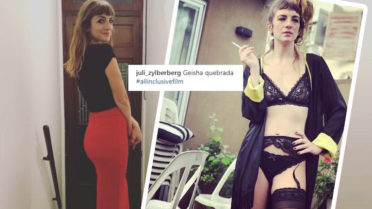La foto súper ratonera de Julieta Zylberberg con una lencería muy sexy: Geisha quebrada