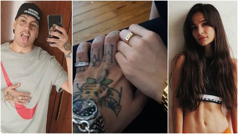 La foto súper romántica de Duki con Brenda Asnicar tras la reconciliación (Fotos: Instagram y Web)