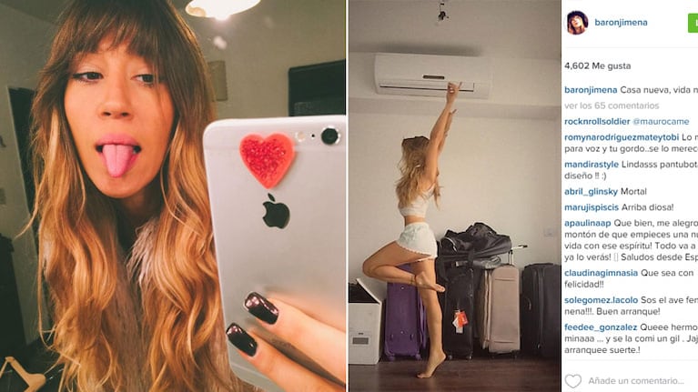 La foto súper sexy de Jimena Barón en la intimidad de su nuevo hogar. (Foto: Instagram)