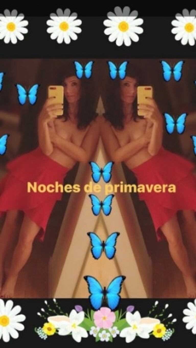 La foto súper sexy (¡y en topless!) de Griselda Siciliani para recibir la nueva estación del año: "Noches de Primavera" 
