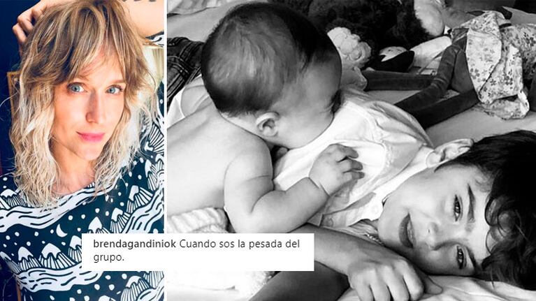 La foto súper tierna de los hijos de Brenda Gandini