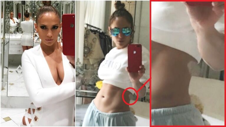 La foto ultra sexy (¿con Photoshop?) de Jennifer López que despertó polémicas en Instagram (Fotos: Instagram)