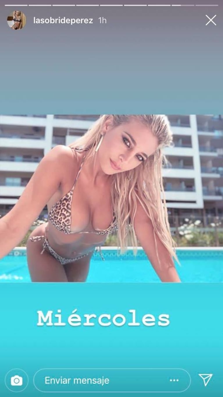 La foto veraniega más hot de Sol Pérez, ¡luciendo una diminuta bikini animal print en la pileta!