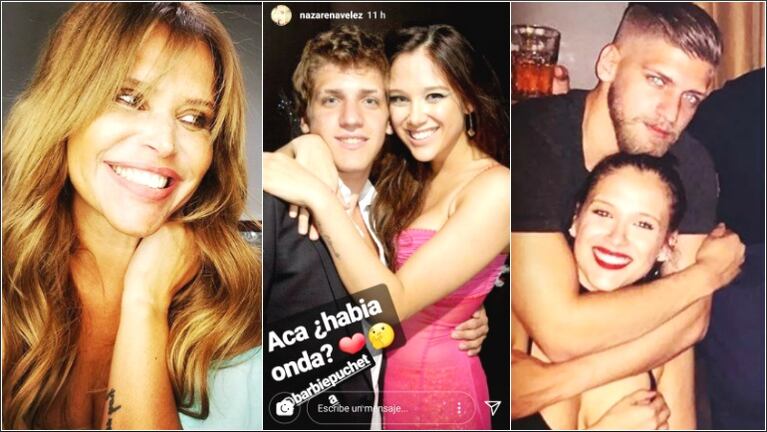 La foto vintage de Barbie y Lucas Rodríguez que publicó Nazarena Vélez (Fotos: Instagram, Instagram Stories y Web)