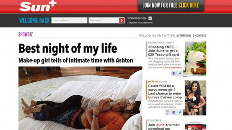 La fotografía de Ashton Kutcher y su supuesta amante (Foto: Web).