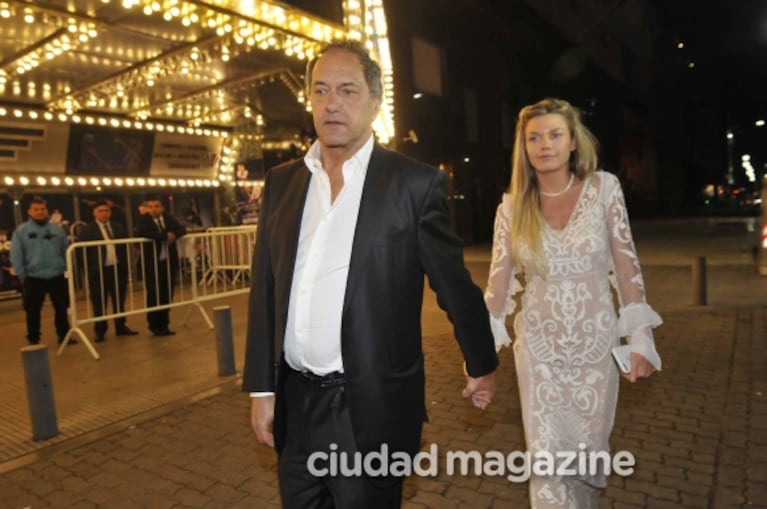 La fotos de la primera salida pública de Daniel Scioli y Gisela Berger tras el nacimiento de Francesca