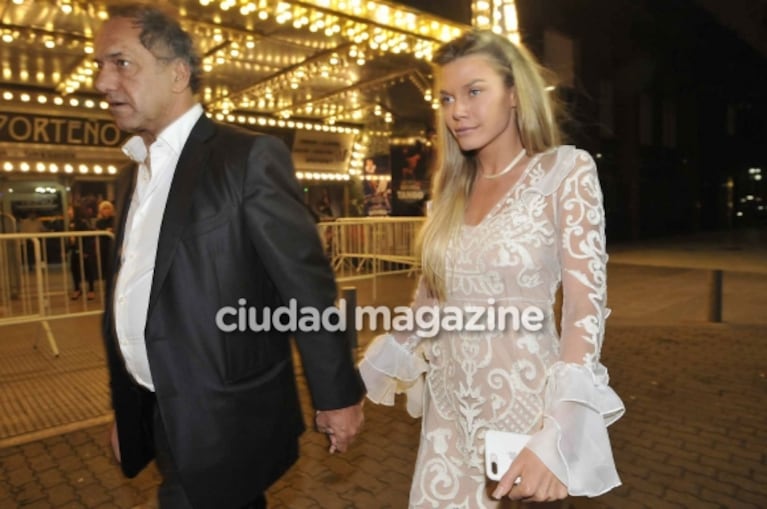 La fotos de la primera salida pública de Daniel Scioli y Gisela Berger tras el nacimiento de Francesca