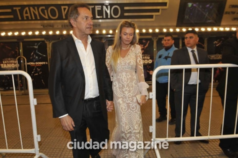 La fotos de la primera salida pública de Daniel Scioli y Gisela Berger tras el nacimiento de Francesca