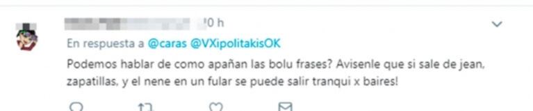 La frase de Vicky Xipolitakis que generó polémica en redes: "En Nueva York me animé a sacar a mi hijo a la calle"