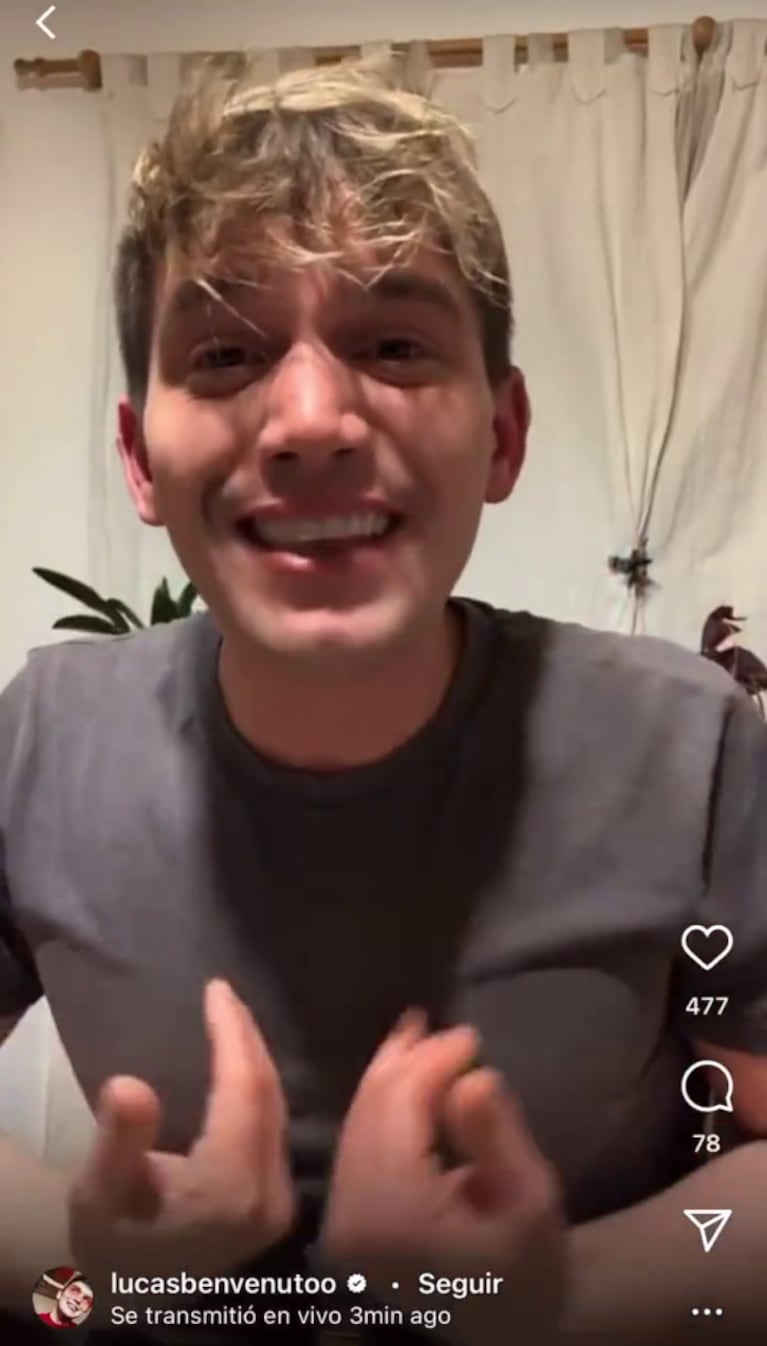 La frase discriminatoria de Lucas Benvenuto contra Florencia de la Ve: "No tiene ovarios"