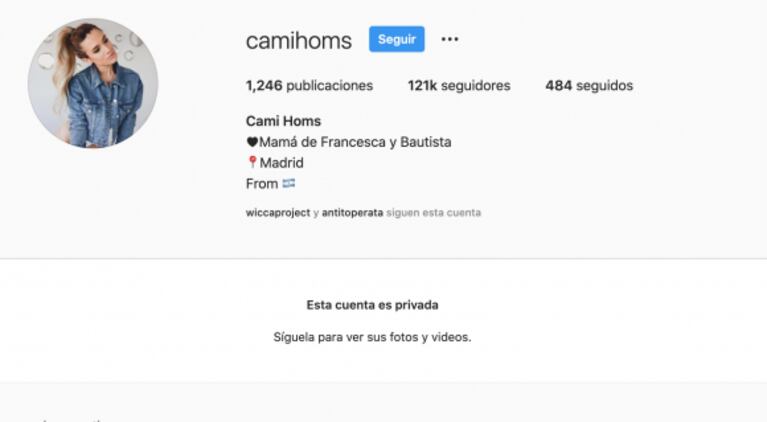 La fuerte reacción de Camila Homs, la pareja de Rodrigo de Paul, luego de que al futbolista se lo vinculara con China Suárez: puso su Instagram privado