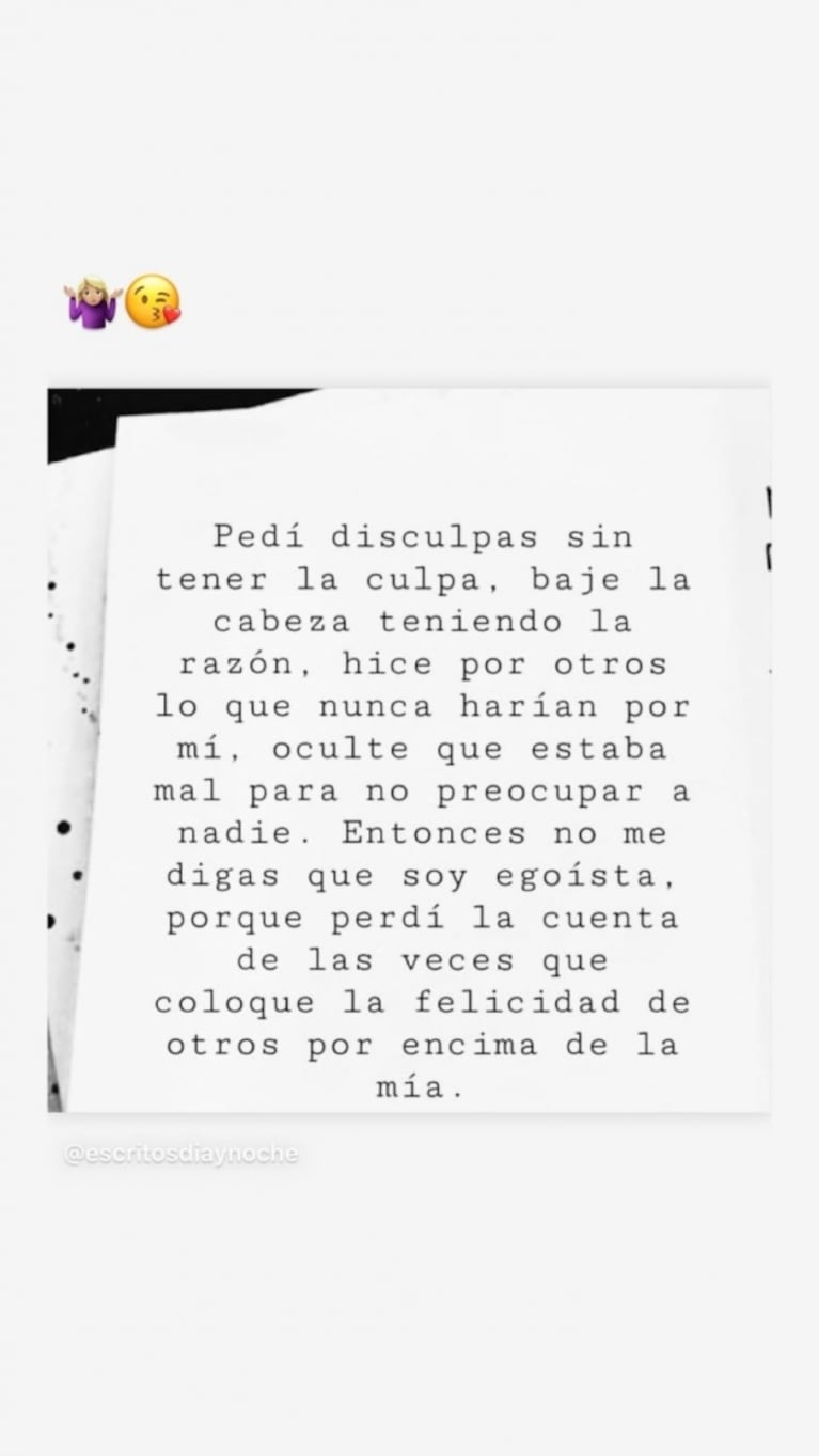 La fuerte reflexión de Morena Rial, en pleno conflicto con Jorge y Romina Pereiro: "Pedí disculpas sin tener la culpa; hice lo que nunca harían por mí"