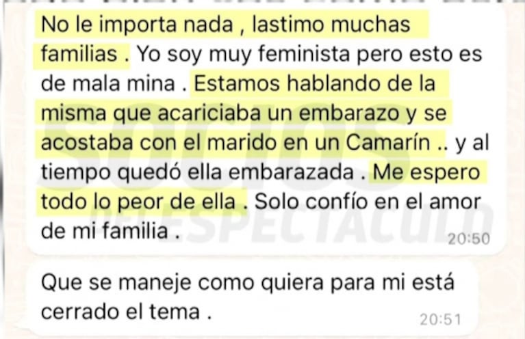 La fuertísima frase de Wanda Nara contra la China Suárez en medio del escándalo: "Lastimó a muchas familias"