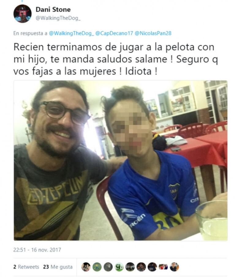 La furia de Daniel Osvaldo ante un fuerte comentario: "¿Qué decís? Vos seguro mirás a Rial, la c... de tu madre" 