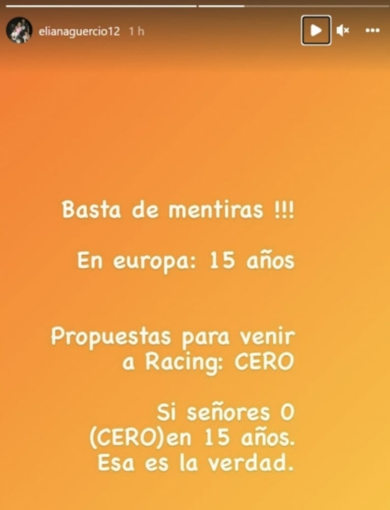 La furia de Eliana Guercio ante el enojo en Racing por la llegada de Chiquito Romero a Boca